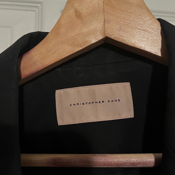 100% wool black Christopher Kane blazer with cutouts. 100% silk lining. Size US8 - Picture 1 of 6